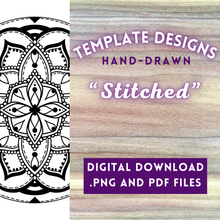 Load image into Gallery viewer, "Stitched" Radial Design Template