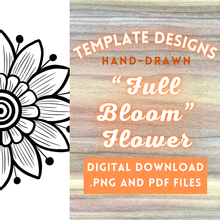 Load image into Gallery viewer, "Full Bloom" Flower Template