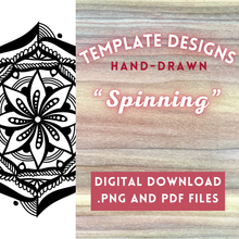 Load image into Gallery viewer, "Spinning" Radial Design Template