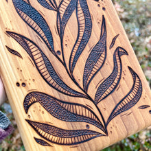 Load image into Gallery viewer, Stippled Leaves Cutting/Serving Board