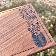 Load image into Gallery viewer, Folky Flower Vase Cutting/Serving Board