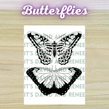Load image into Gallery viewer, Hand-Drawn Butterflies and Moths Templates