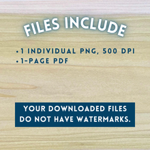 Load image into Gallery viewer, Hand-Drawn Scaly Mushroom Template