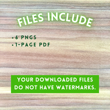 Load image into Gallery viewer, Set of 6 Kawaii Frog Templates