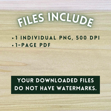 Load image into Gallery viewer, Hand-Drawn Vine Skull Template