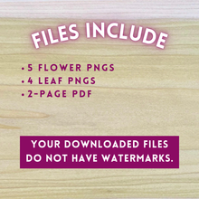 Load image into Gallery viewer, Hand-Drawn Easter Tulips Templates