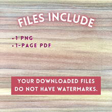 Load image into Gallery viewer, Folky Flower Trio Template