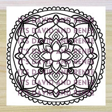 Load image into Gallery viewer, "Laced Flower" Radial Design/Mandala Template