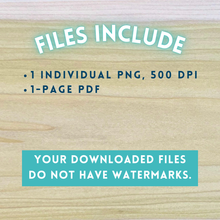 Load image into Gallery viewer, Hand-Drawn Cute Bunny Face Template