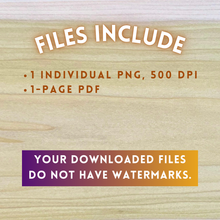 Load image into Gallery viewer, Hand-Drawn Fall Floral Bouquet Ghost Template