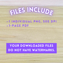 Load image into Gallery viewer, Hand-Drawn "Fairy Inkcap" Mushroom Cluster Template