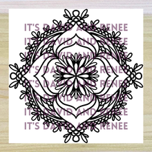 Load image into Gallery viewer, "Blooming Petals" Radial Design/Mandala Template