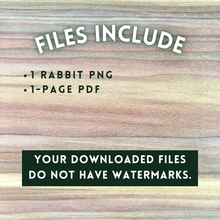 Load image into Gallery viewer, Folky Rabbit Template