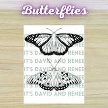 Load image into Gallery viewer, Hand-Drawn Butterflies and Moths Templates
