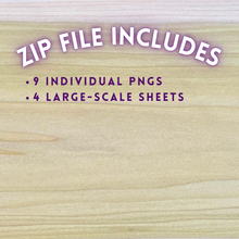 Load image into Gallery viewer, Hand-Drawn Butterflies and Moths Templates