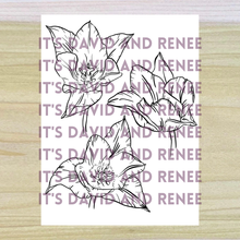 Load image into Gallery viewer, Hand-Drawn Lily-flowered Tulips Templates