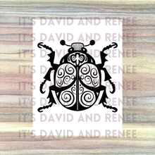 Load image into Gallery viewer, Folky Rotund Beetle Template