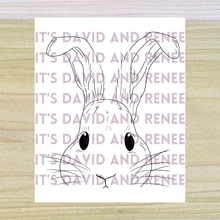 Load image into Gallery viewer, Hand-Drawn Cute Bunny Face Template