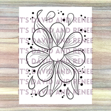 Load image into Gallery viewer, Folky Flower Template