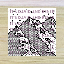 Load image into Gallery viewer, Hand-Drawn Mountain Scene Template