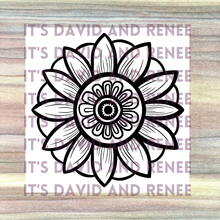 Load image into Gallery viewer, Concentric Flower Template