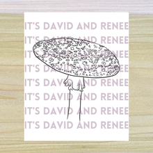 Load image into Gallery viewer, Hand-Drawn Fly Agaric Mushroom Template