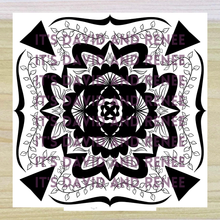 Load image into Gallery viewer, "Leaf and Vines" Radial Design Template