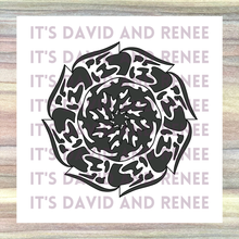 Load image into Gallery viewer, Funky Mandala #4 Radial Design Template