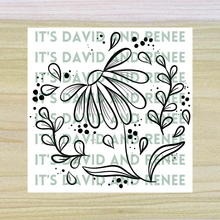 Load image into Gallery viewer, Hand-Drawn Modern Folk Art Daisy Template