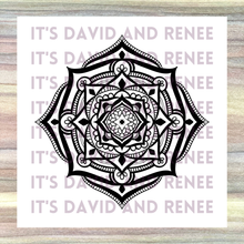 Load image into Gallery viewer, "Bordered Zinnia" Radial Design Template