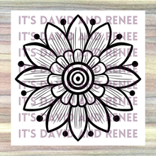Load image into Gallery viewer, "Full Bloom" Flower Template