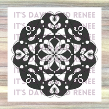 Load image into Gallery viewer, Funky Mandala #3 Radial Design Template