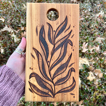 Load image into Gallery viewer, Stippled Leaves Cutting/Serving Board
