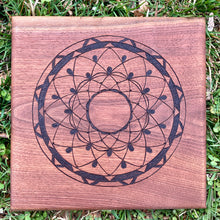Load image into Gallery viewer, Mandala I Pyrography Art