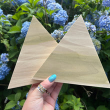 Load image into Gallery viewer, 7" Greenish Poplar Triangle Shelf Sitters