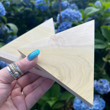 Load image into Gallery viewer, 5" Greenish Poplar Triangle Shelf Sitters