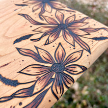 Load image into Gallery viewer, Funky Floral Cutting/Serving Board