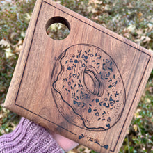 Load image into Gallery viewer, Funky Donut Cutting/Serving Board