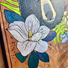 Load image into Gallery viewer, "Alligator River" Pyrography Art