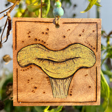 Load image into Gallery viewer, Forest Mushroom Pyrography Mini Art/Ornament