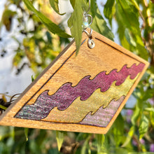 Load image into Gallery viewer, Ocean Waves Pyrography Mini Art/Ornament