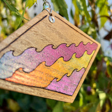 Load image into Gallery viewer, Ocean Waves Pyrography Mini Art/Ornament