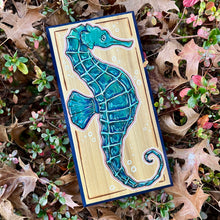 Load image into Gallery viewer, Seahorse Pyrography Art