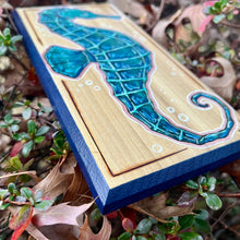 Load image into Gallery viewer, Seahorse Pyrography Art