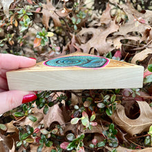 Load image into Gallery viewer, Curly Shell Shelf-Sitter Pyrography Art