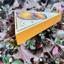 Load image into Gallery viewer, Yellow Periwinkle Shell Shelf-Sitter Pyrography Art