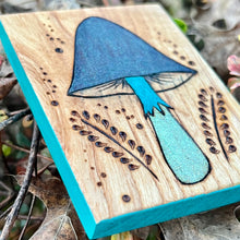 Load image into Gallery viewer, Mushroom Mini Pyrography Art