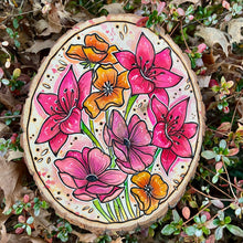 Load image into Gallery viewer, Loose Watercolors II Pyrography Art