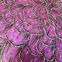 Load image into Gallery viewer, Walnut Zinnia Pyrography Art