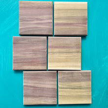 Load image into Gallery viewer, 5" Square Chamfered Rainbow Poplar Canvas